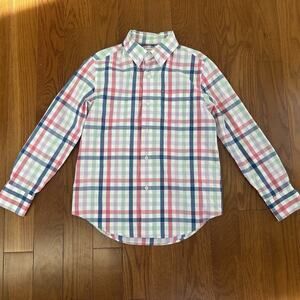 J‎ Crew Reimagined Crewcuts Youth Boy Size 10 Long Sleeve Plaid Shirt NWT